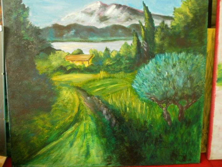 Pintura intitulada "LES HAUTES ALPES" por Michele Diamant-Wawer, Obras de arte originais, Óleo