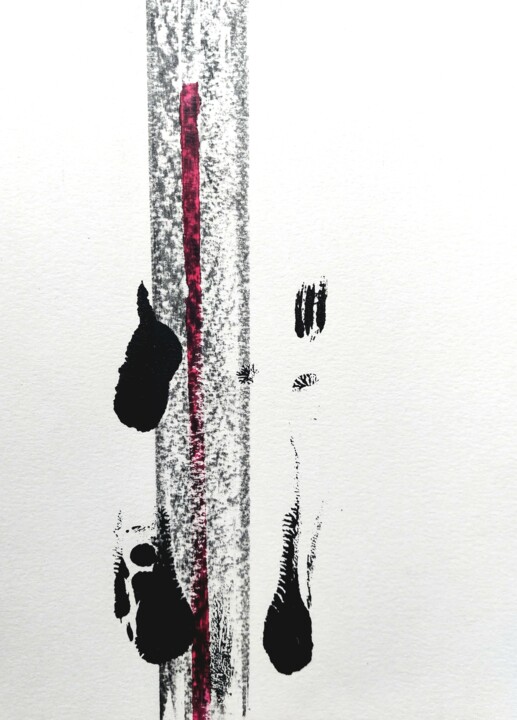 Tekening getiteld "Way" door Diana Becerra, Origineel Kunstwerk, Acryl