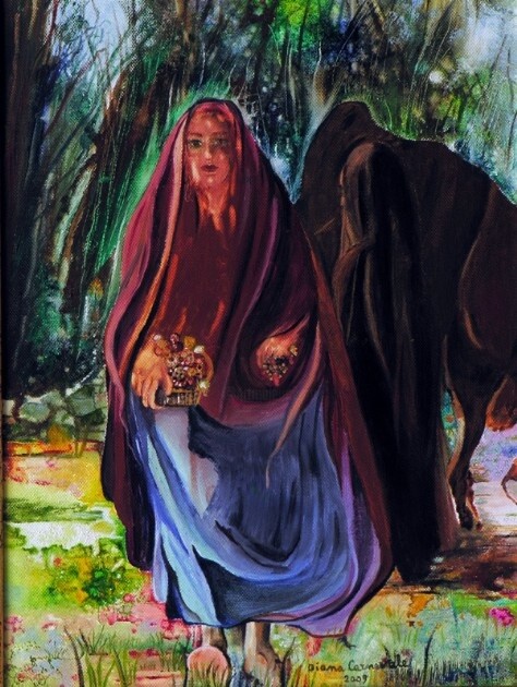 Pittura intitolato "Abigail" da Diana Carnevale, Opera d'arte originale