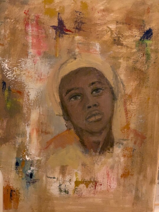 Peinture intitulée "Child Safety" par Diana Gharibeh, Œuvre d'art originale, Huile