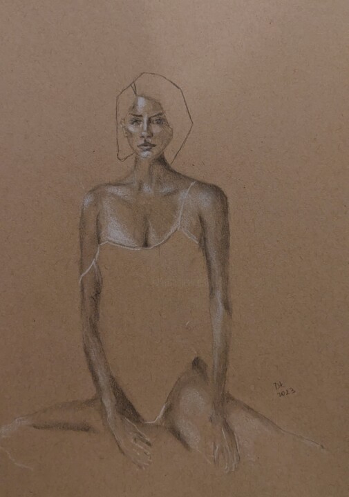 Drawing titled "Marina" by Diana Knepper, Original Artwork, Graphite
