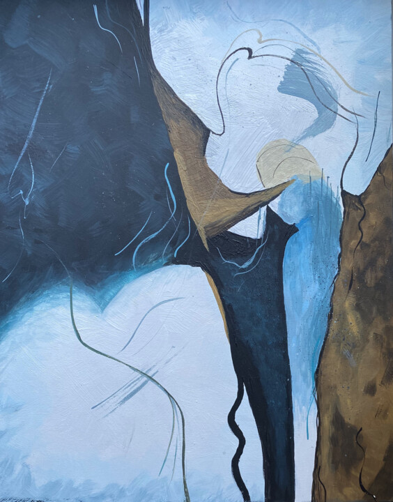 Pittura intitolato "Guardian angel" da Diana Virgo, Opera d'arte originale, Acrilico