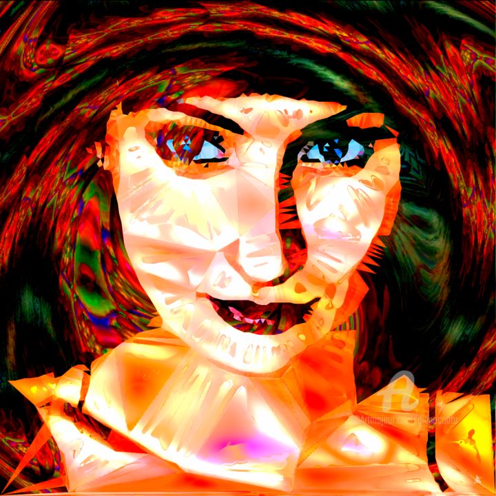 Digital Arts titled "Dazzling Beauty" by Diana Coatu, Original Artwork, 2D Digital Work