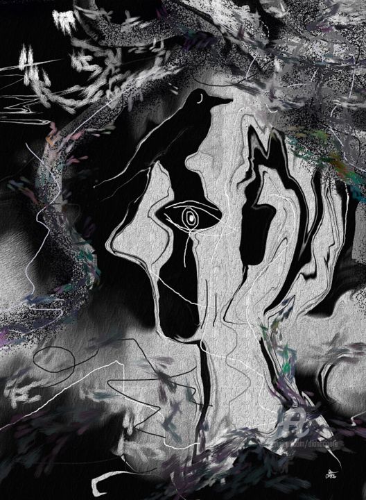 Digital Arts titled "Nevermore" by Diana Coatu, Original Artwork, Digital Painting