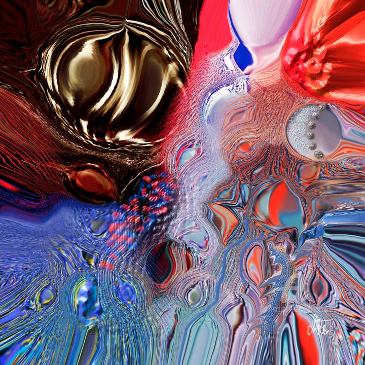 Digital Arts titled "Seeing the Unseen #…" by Diana Coatu, Original Artwork, Digital Painting