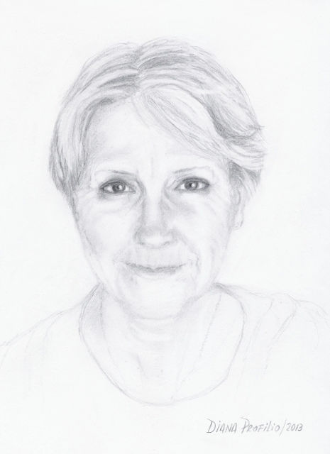 Dibujo titulada "María Cristina Fale…" por Diana Profilio, Obra de arte original, Otro