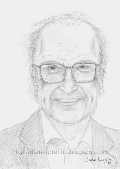 Drawing titled "Retrato de Joaquín…" by Diana Profilio, Original Artwork, Graphite