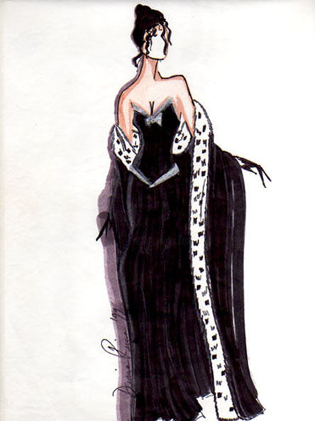 Drawing titled "Royal Glamour" by Diana Rivera, Original Artwork, Other