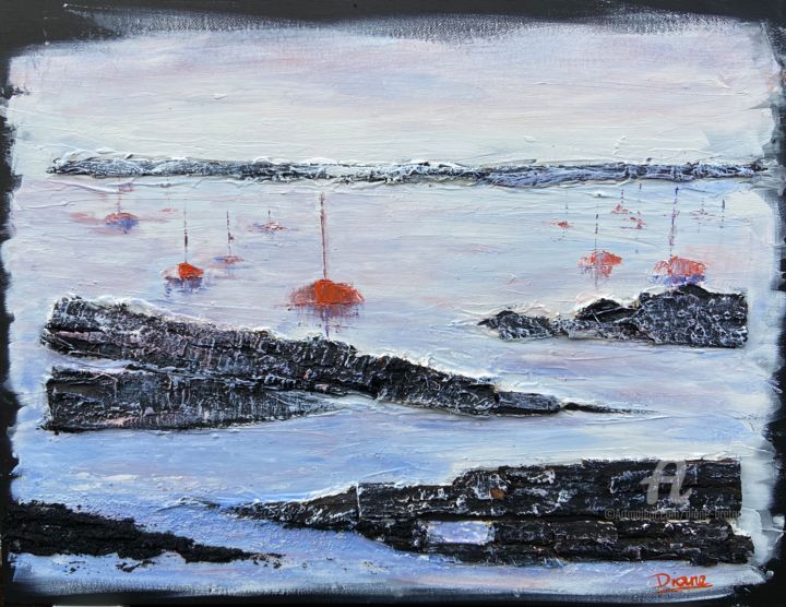 Картина под названием "Évasion N°2" - Diane Breton, Подлинное произведение искусства, Акрил