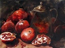 Painting titled "Étude de pomme gren…" by Diane Forest, Original Artwork