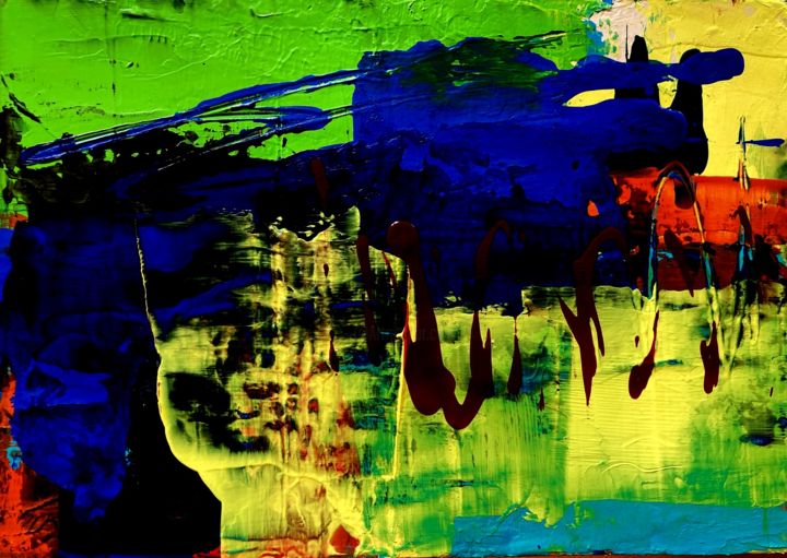 Painting titled "Transition into the…" by Diane Leon, Original Art, Acrylic