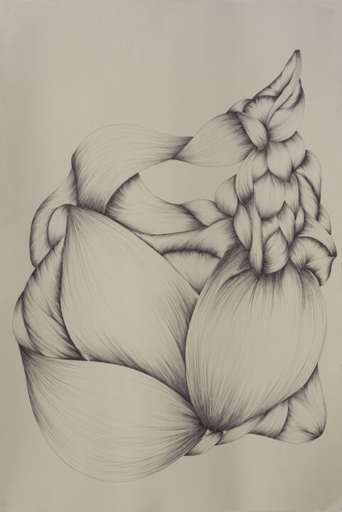 Drawing titled "Stylo numéro 2" by Diane Tham Vo, Original Artwork, Ballpoint pen