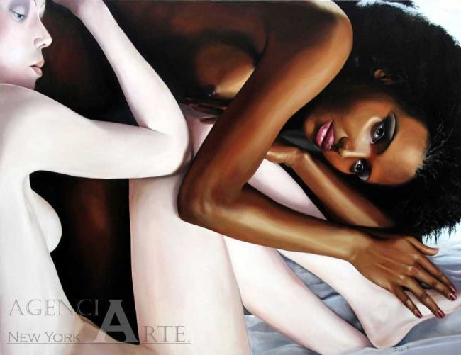 Painting titled "BLACK AND WHITE" by Diaz Fernandez Agencyart, Original Artwork