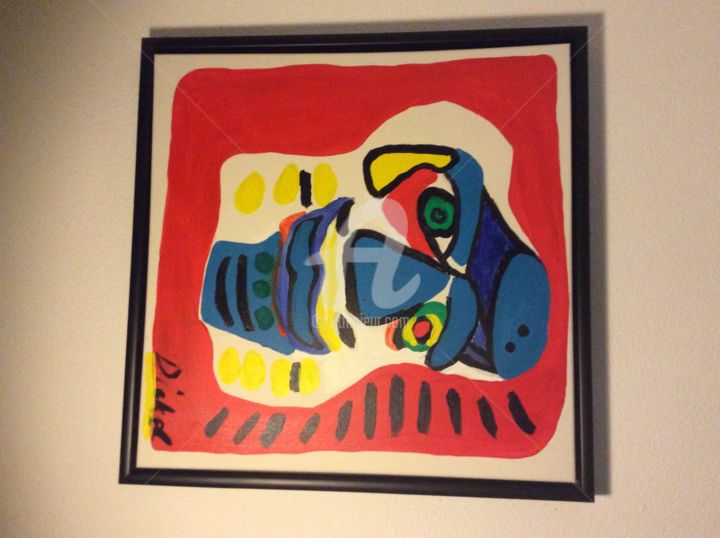 Painting titled "Like Appel" by Dick Clement, Original Artwork, Acrylic