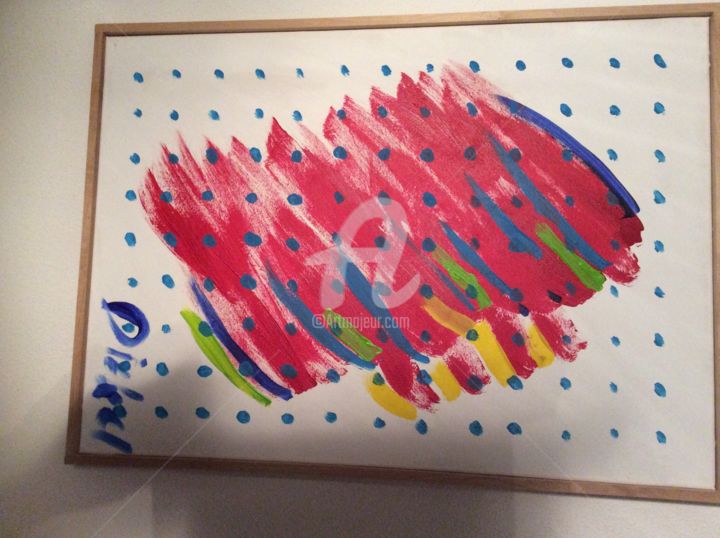 Painting titled "Storm" by Dick Clement, Original Art, Acrylic