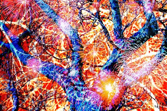 Digital Arts titled "neurones - feu d'ar…" by Did, Original Artwork, Digital Painting