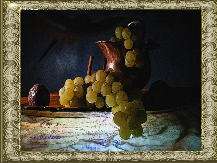 Photographie intitulée "Raisins et passion…" par Didier Bloch, Œuvre d'art originale, Photographie numérique