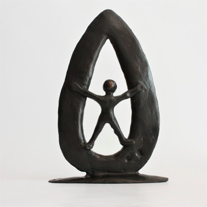 Скульптура под названием "Entrée" - Didier Fournier, Подлинное произведение искусства, Бронза