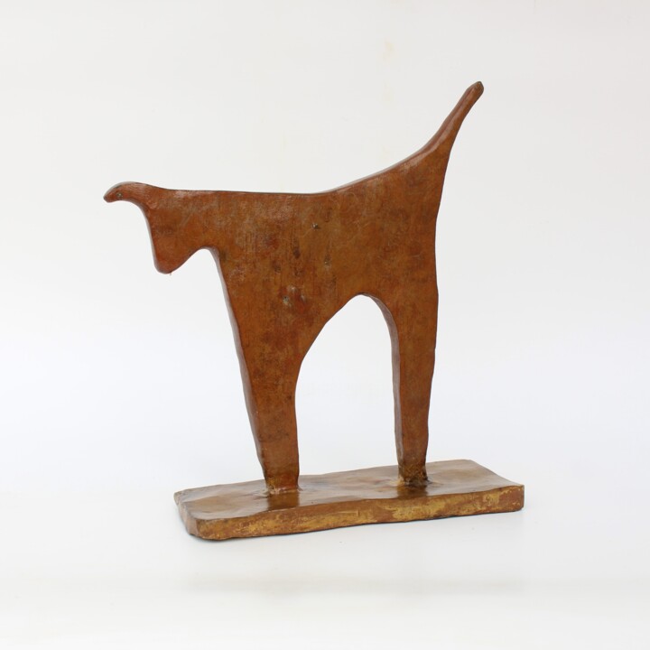 Skulptur mit dem Titel "Taurchat (n° 123)" von Didier Fournier, Original-Kunstwerk, Bronze