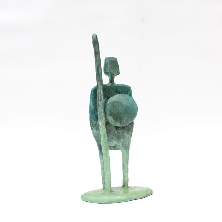 Sculpture titled "Chevalier (n° 132)" by Didier Fournier, Original Artwork, Bronze