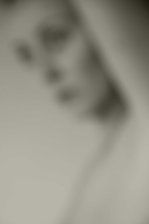 Dibujo titulada "Portrait d’un modèl…" por Didier Rochut, Obra de arte original, Tinta
