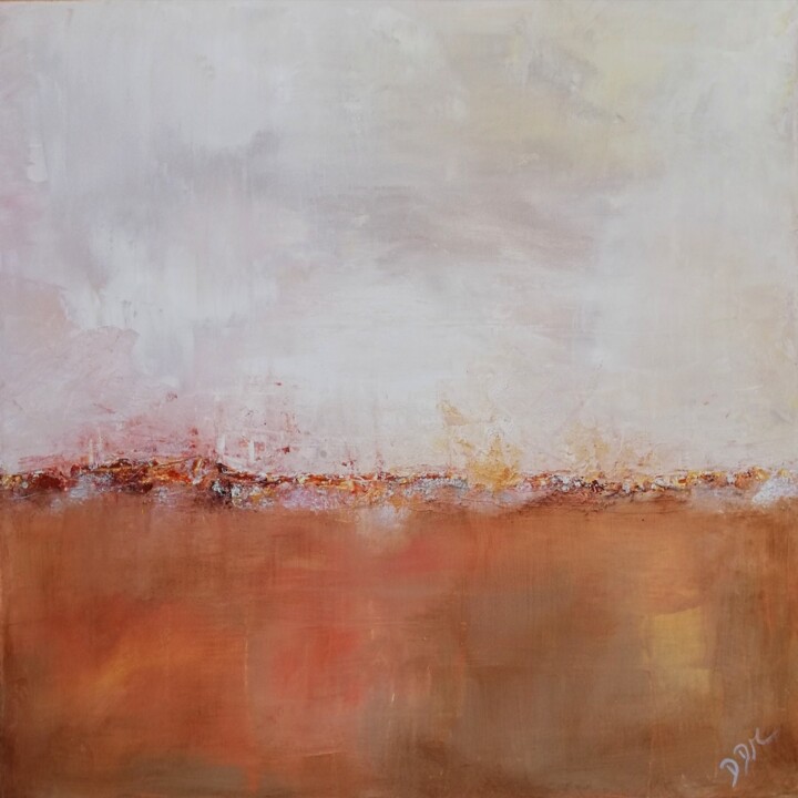 Painting titled "Mirage" by Didier Di Martino, Original Artwork, Acrylic Mounted on Wood Stretcher frame