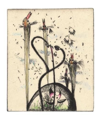 Gravures & estampes intitulée "En grande Carabagne." par Didier Hamey, Œuvre d'art originale, Gravure