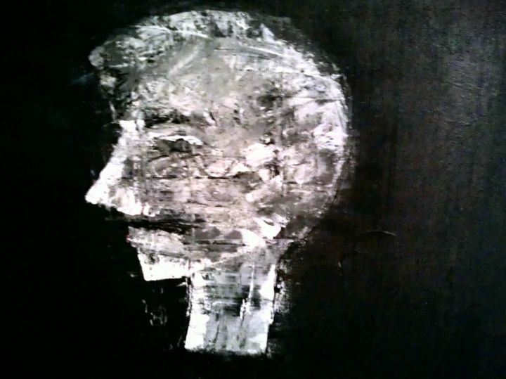 Pintura titulada "autoportait.jpg" por Didier Moons, Obra de arte original, Acrílico