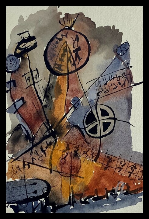 Malerei mit dem Titel "acrylique 56" von Didou, Original-Kunstwerk, Acryl