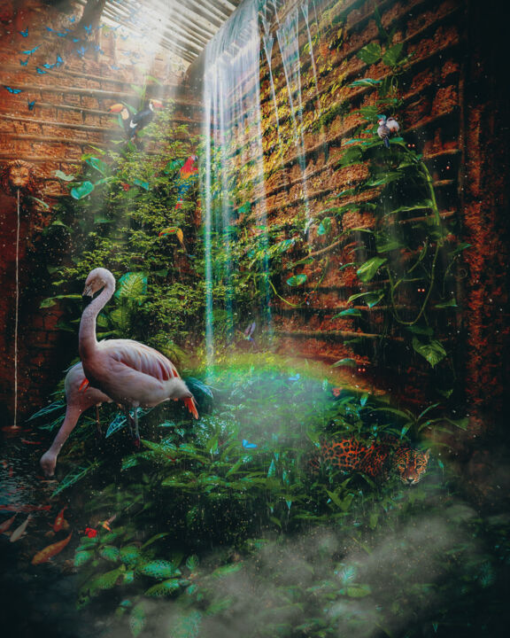 Photographie intitulée "My Private Garden *…" par Diego Stamato, Œuvre d'art originale, Photographie manipulée