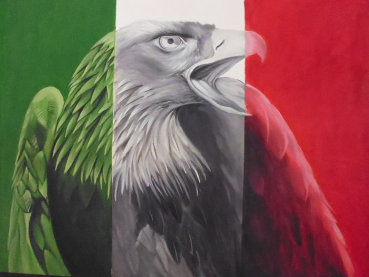 Águila Mexicana, Painting by Diego Alberto Arellano Fajardo | Artmajeur