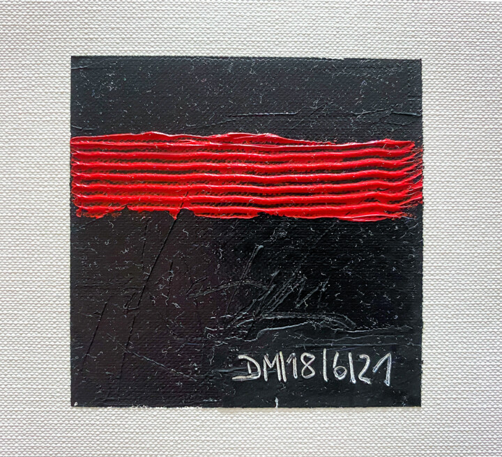 Peinture intitulée "Quadrata Nr.8 | Ori…" par Dietmar Meinhardt (MeinhardtART), Œuvre d'art originale, Huile Monté sur Carton