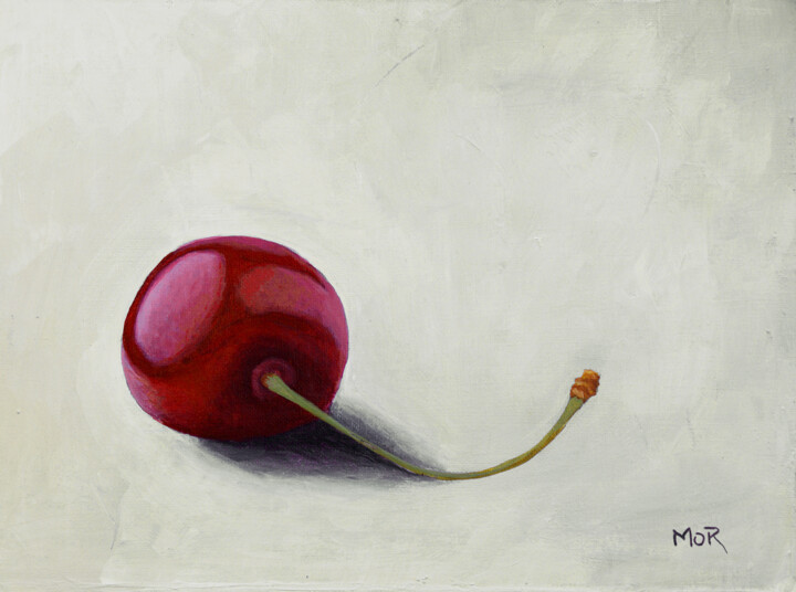 Malarstwo zatytułowany „Cherry Number One” autorstwa Dietrich Moravec, Oryginalna praca, Akryl