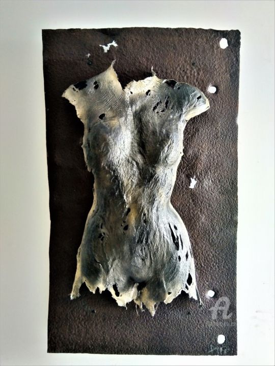 Sculpture intitulée "Courberouille" par Christophe Gaspard, Œuvre d'art originale, Papier
