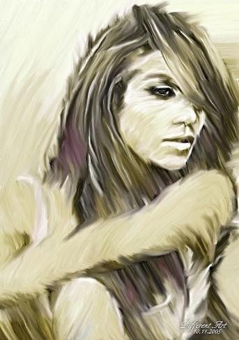 Digital Arts titled "Jennifer" by Denis Lampret, Original Artwork