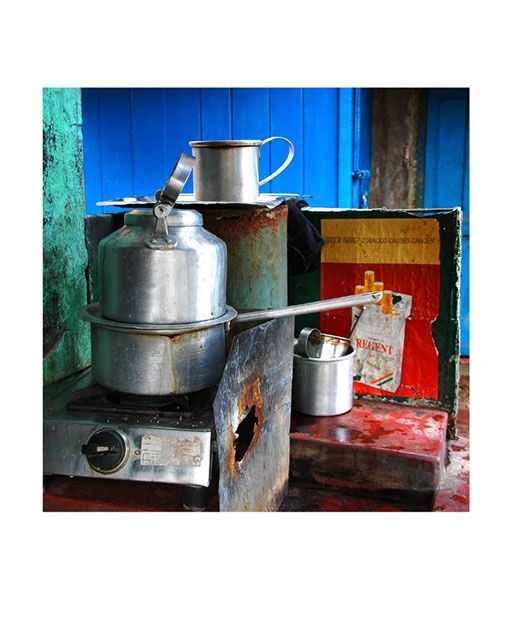 Фотография под названием "Tea stall" - Partha Sen, Подлинное произведение искусства