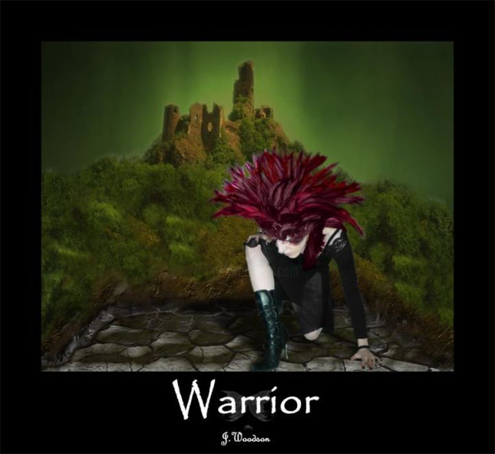 Arte digitale intitolato "Warrior" da Jennifer Woodson, Opera d'arte originale, Altro