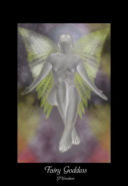 Arte digital titulada "Fairy Goddess" por Jennifer Woodson, Obra de arte original, Otro