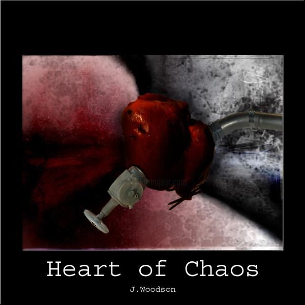 Digital Arts titled "Heart of Chaos" by Jennifer Woodson, Original Artwork, Digital Painting