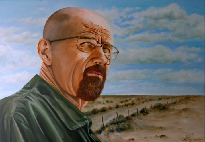 Painting titled "Heisenberg" by August Di Lena, Original Art, Acrylic