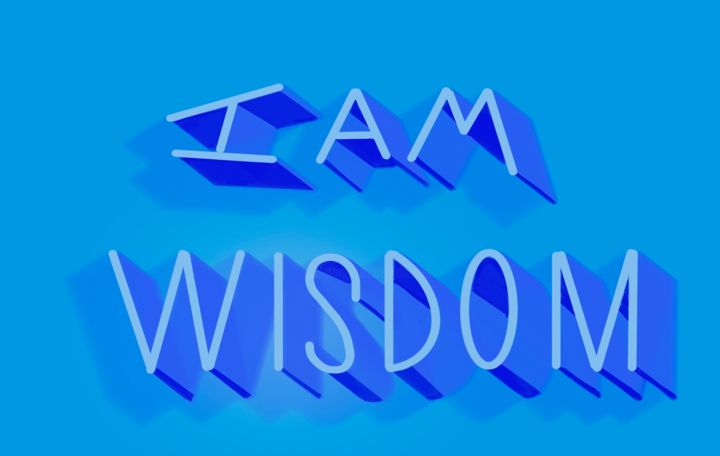 Grafika cyfrowa / sztuka generowana cyfrowo zatytułowany „I AM Wisdom” autorstwa Dilian Deal, Oryginalna praca, 2D praca cyf…
