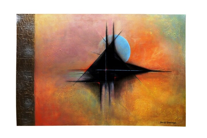 Painting titled "untiteled" by Dilip Shivhare, Original Artwork, Acrylic Mounted on Wood Stretcher frame