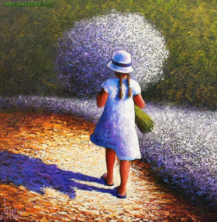 Peinture intitulée "Sunny Days" par Dima Dmitriev, Œuvre d'art originale, Huile