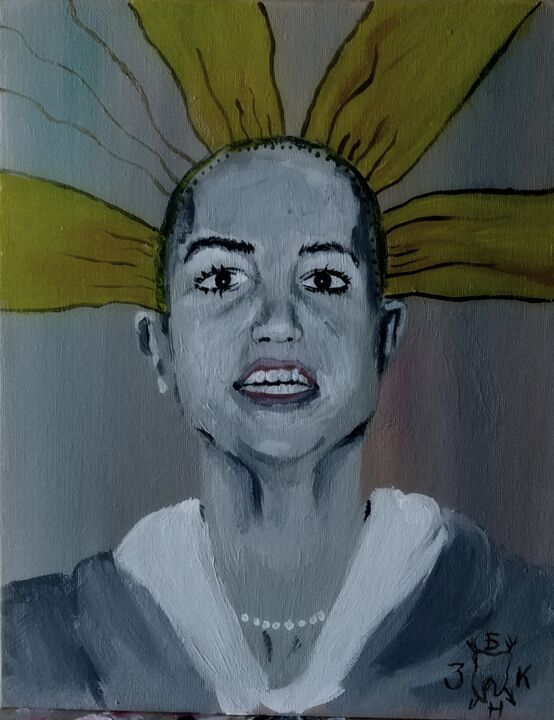 Картина под названием "Britney Jean Spears" - Дима Зубакин, Подлинное произведение искусства, Акрил