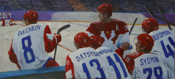 绘画 标题为“Russian ice” 由Dmitriy Permiakov, 原创艺术品, 油