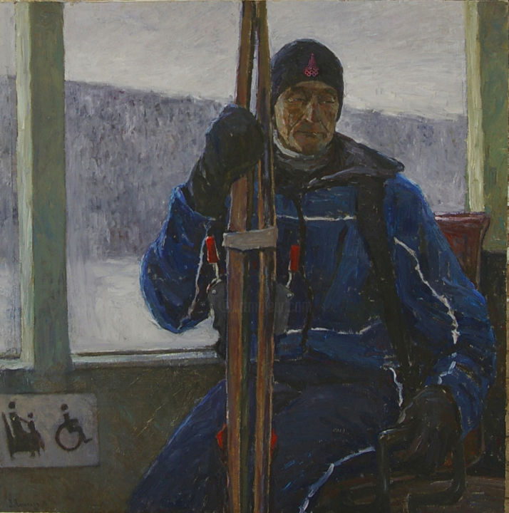 Картина под названием "Ural character" - Dmitriy Permiakov, Подлинное произведение искусства, Масло