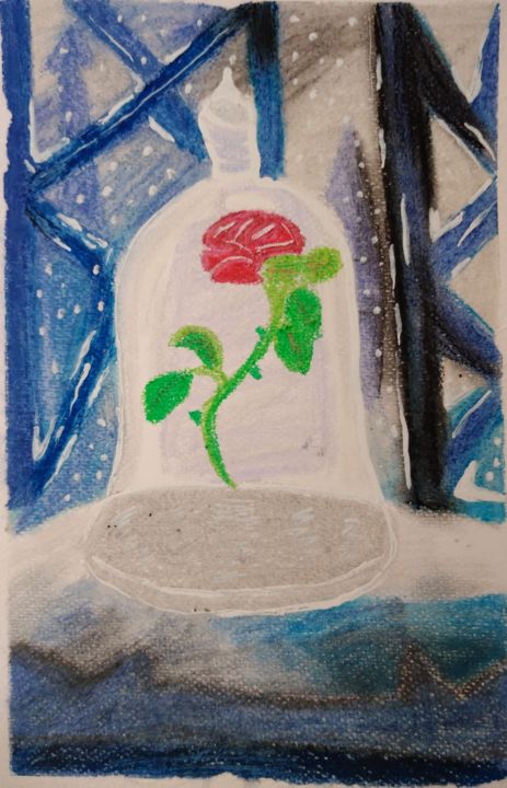 Beauty And The Beast Rose Painting By Dimitra Ger Artmajeur