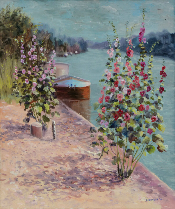 Peinture intitulée "Quai Jean Pierre Th…" par Dimitri Sinyavsky, Œuvre d'art originale, Huile