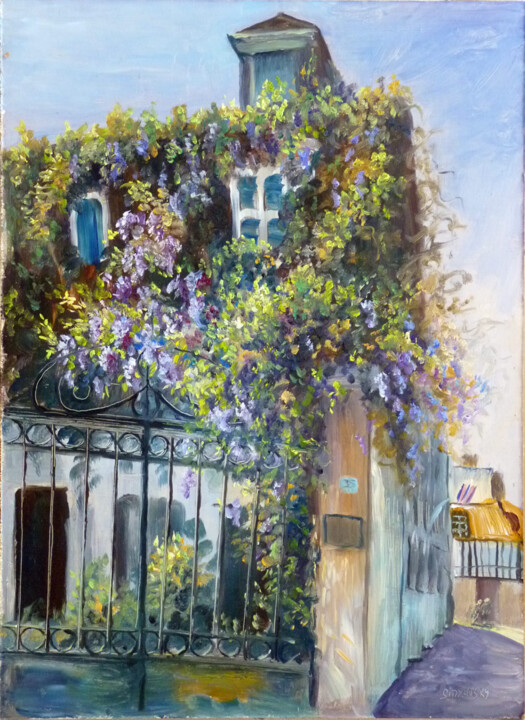 Peinture intitulée "honfleur.jpg" par Dimitri Sinyavsky, Œuvre d'art originale, Huile