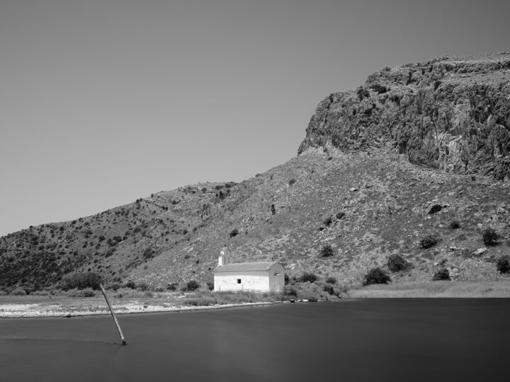 Photography titled "Chapel at the lake" by Dimitrios Paterakis, Original Artwork, Digital Photography